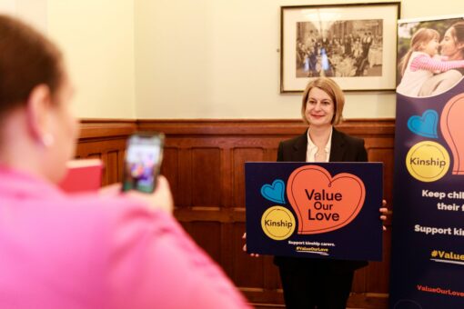 Helen Hayes - then shadow children's Minister supporting the #ValueOurLove campaign