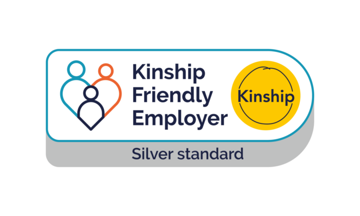 Kinship Friendly Employer silver standard logo.