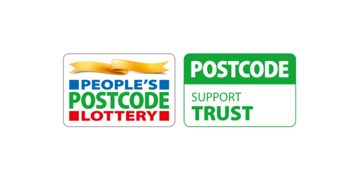 People's Postcode Lottery Logo and Postcode Support Trust Logo side by side