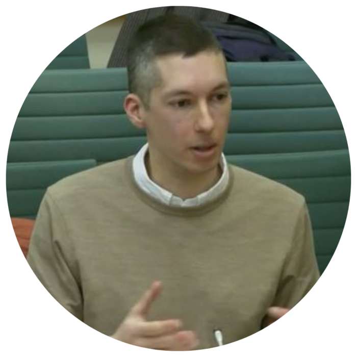 Sam, Kinship's Associate Director of Policy and Public Affairs, giving evidence to the Education Committee in February 2025.